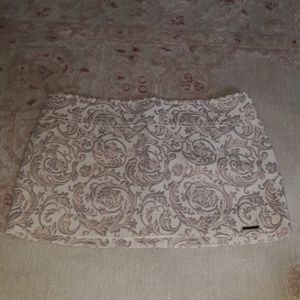 Cream and rose gold skirt